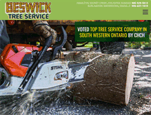 Tablet Screenshot of beswicktreeservice.com